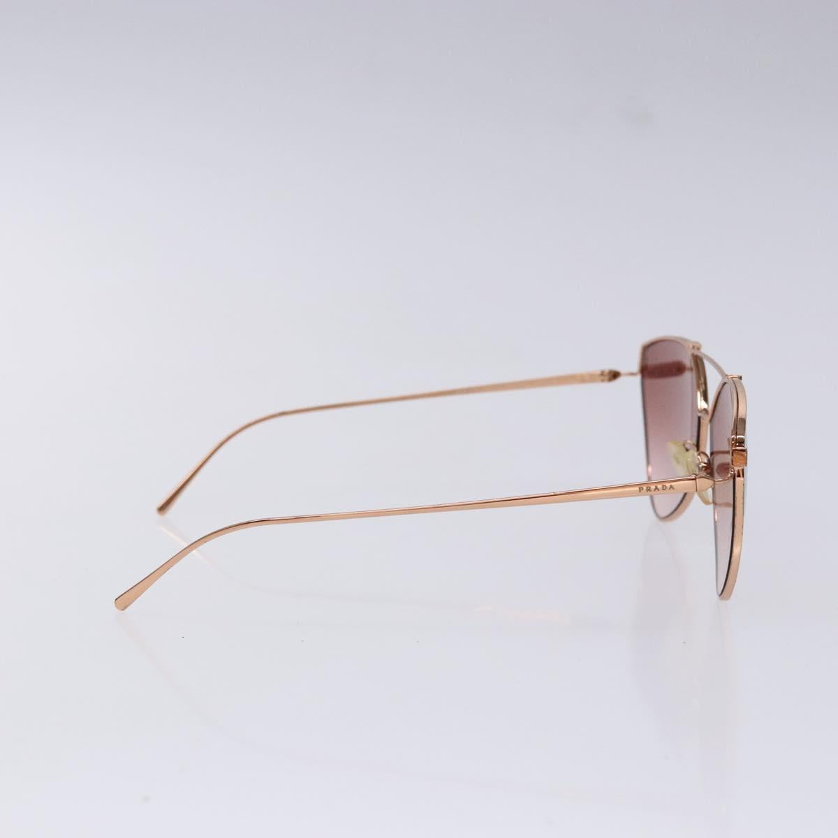 PRADA Sunglasses metal Gold Auth sw1398