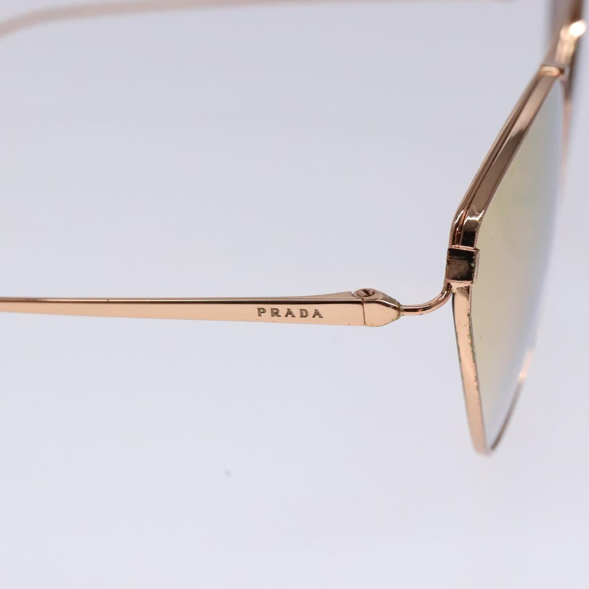 PRADA Sunglasses metal Gold Auth sw1398