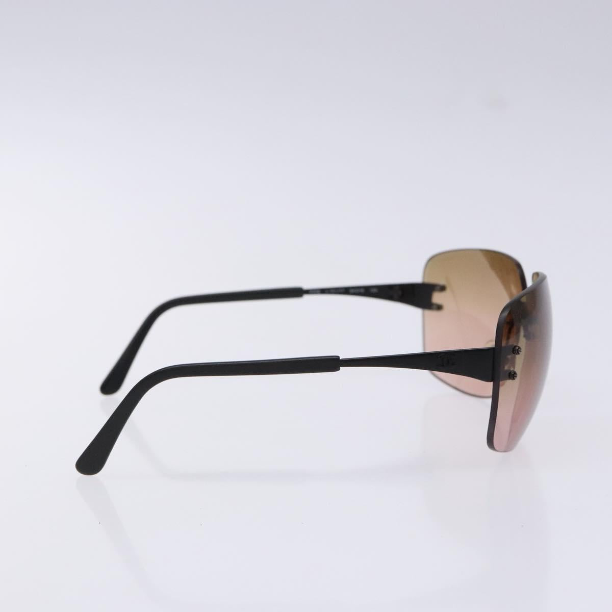 CHANEL Sunglasses plastic Brown CC Auth sw1401