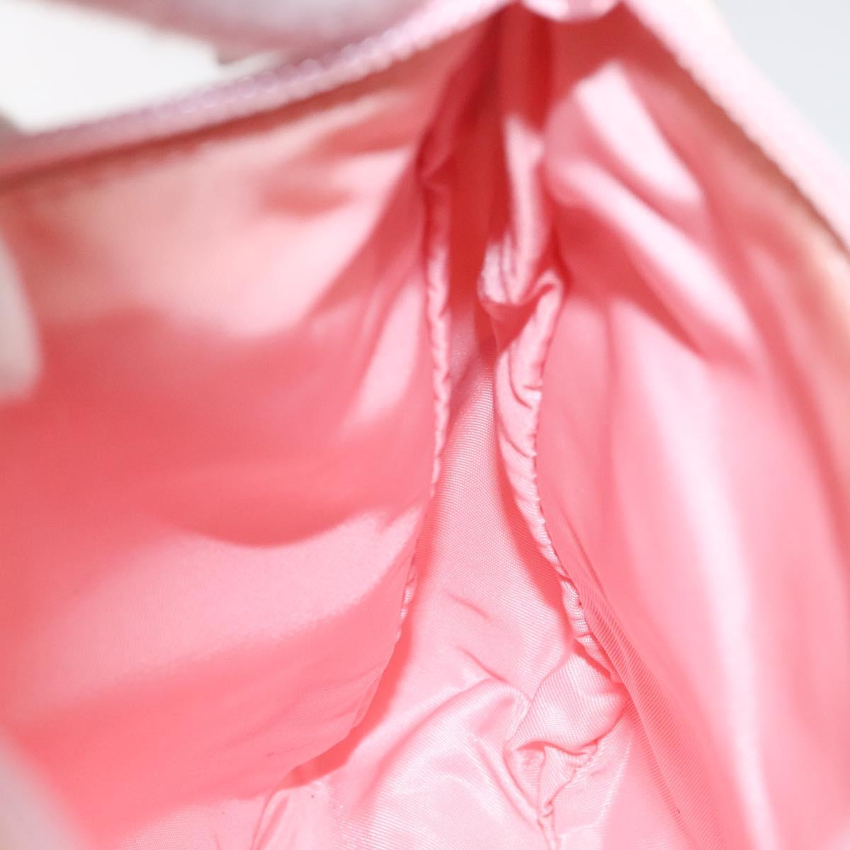 PRADA Sports Mini Hobo Hand Bag Canvas Pink Auth sw141