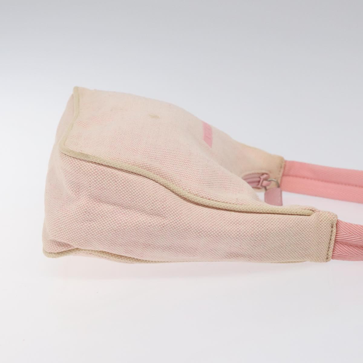 PRADA Sports Mini Hobo Hand Bag Canvas Pink Auth sw141