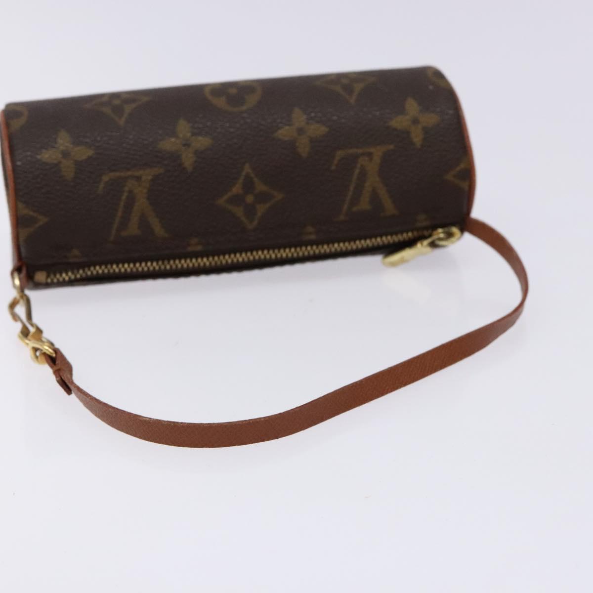 LOUIS VUITTON Monogram Papillon Pouch LV Auth sw1414