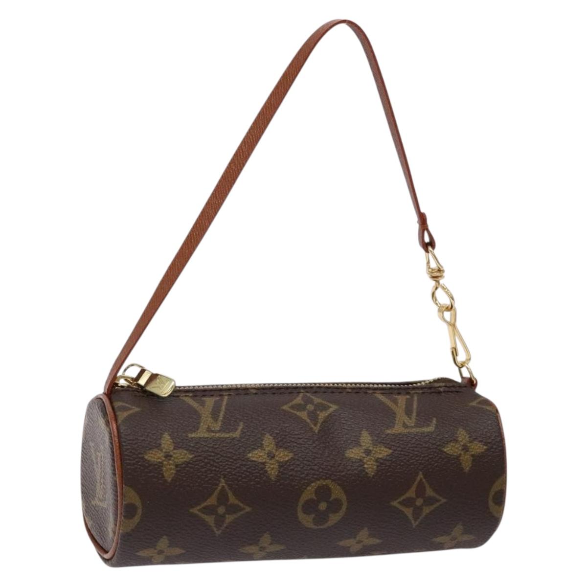 LOUIS VUITTON Monogram Papillon Pouch LV Auth sw1416