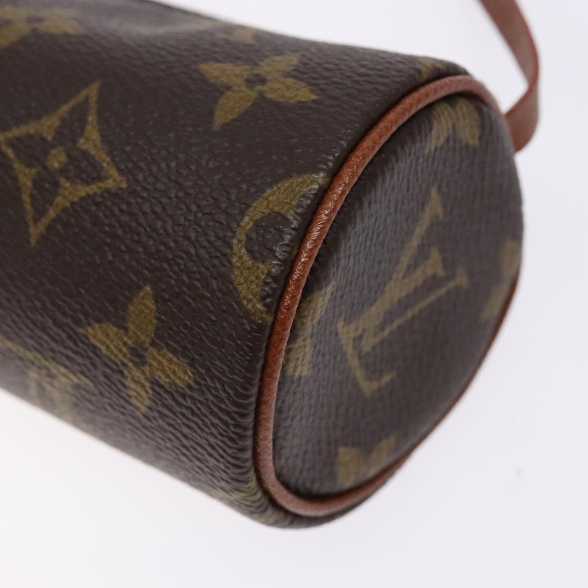 LOUIS VUITTON Monogram Papillon Pouch LV Auth sw1416
