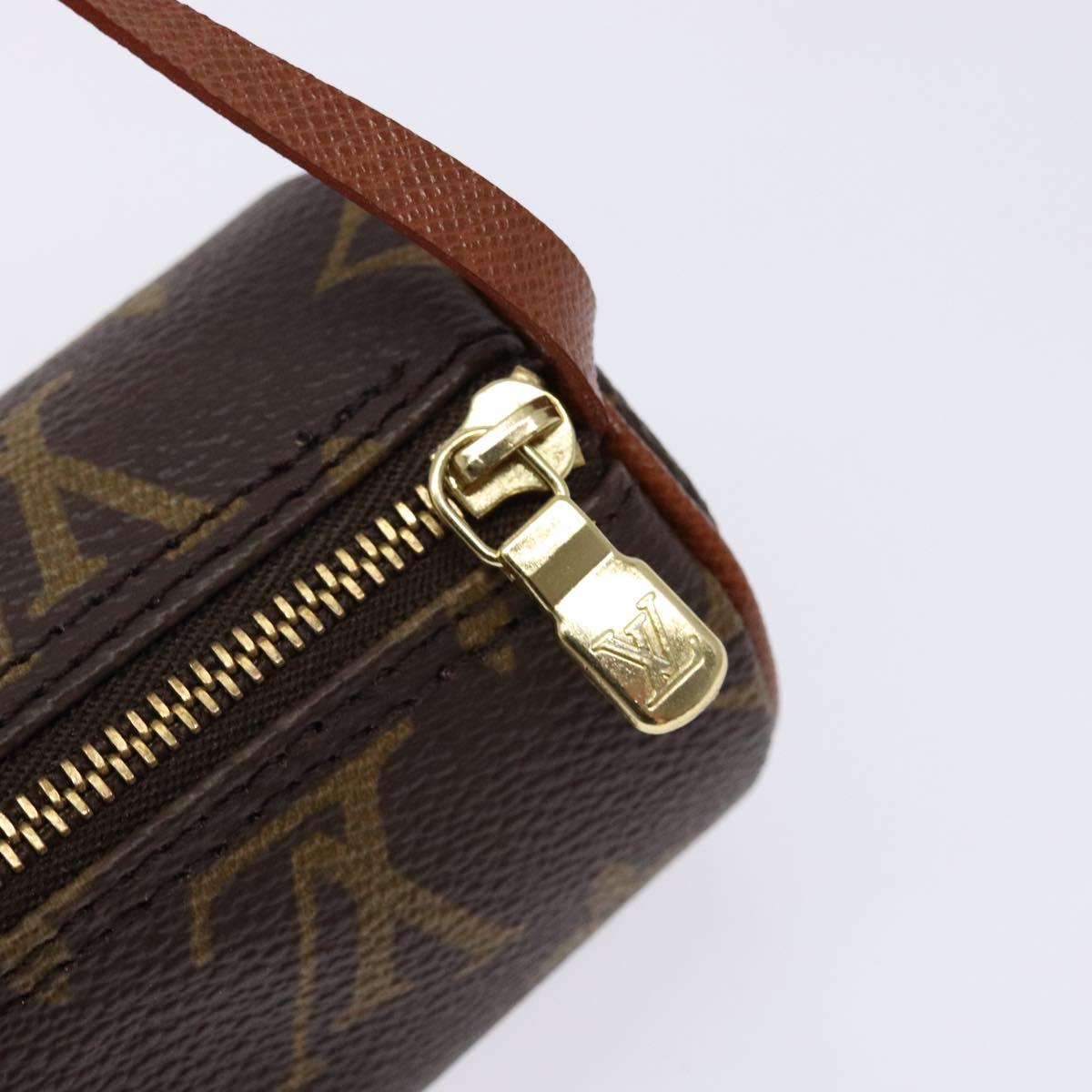 LOUIS VUITTON Monogram Papillon Pouch LV Auth sw1416