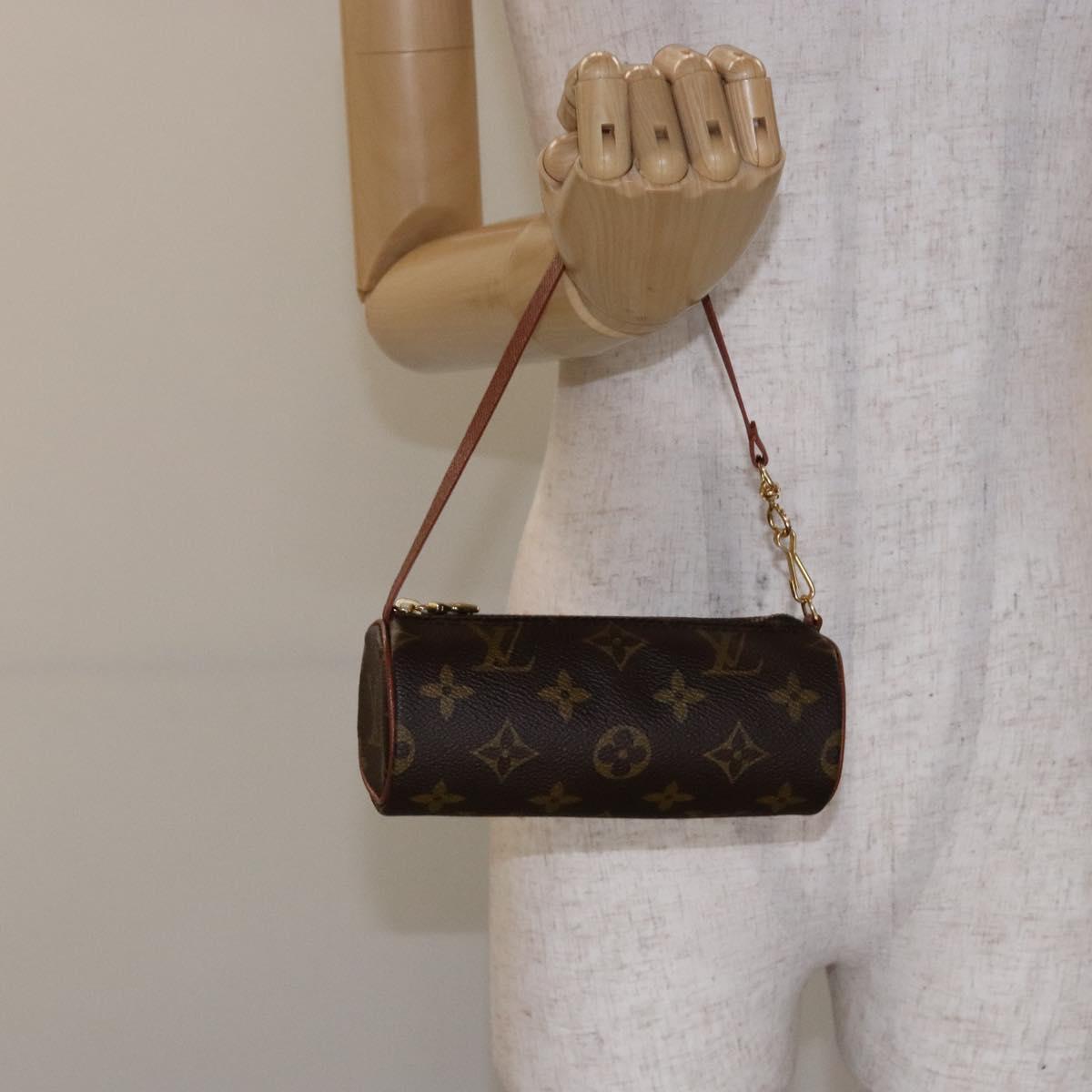 LOUIS VUITTON Monogram Papillon Pouch LV Auth sw1416
