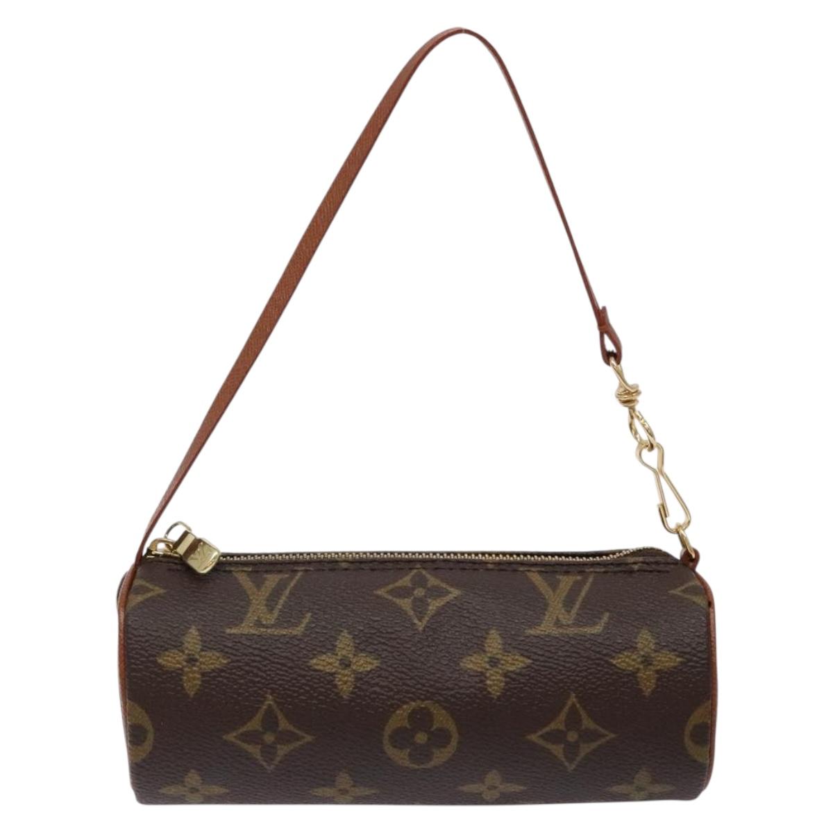 LOUIS VUITTON Monogram Papillon Pouch LV Auth sw1416