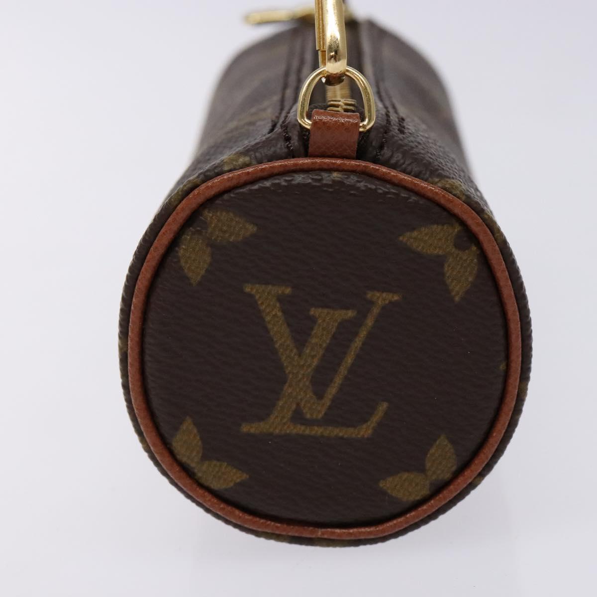 LOUIS VUITTON Monogram Papillon Pouch LV Auth sw1416