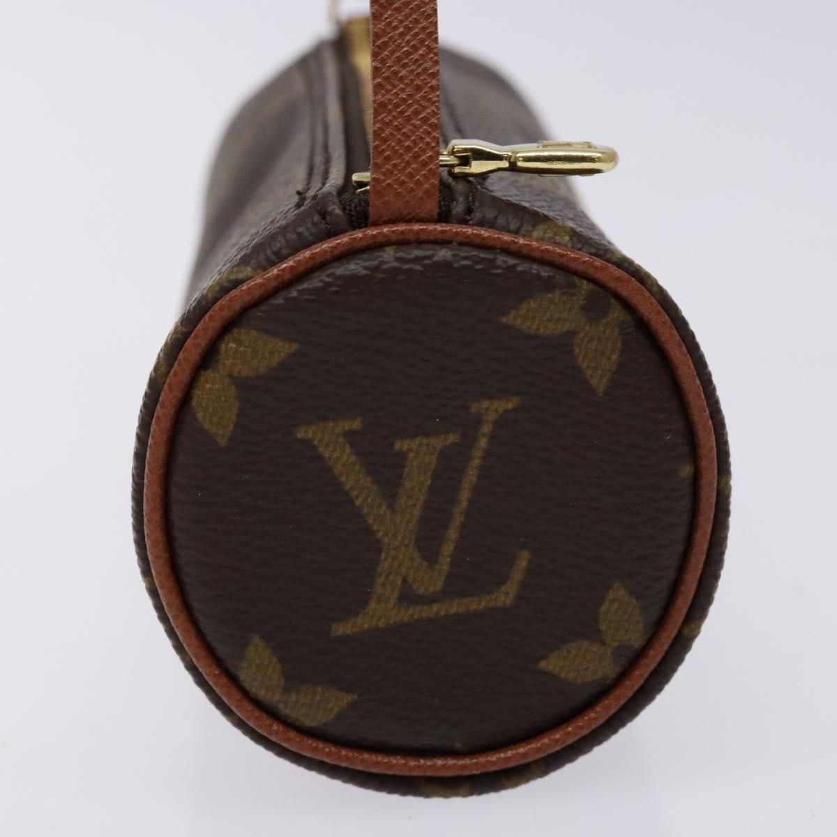 LOUIS VUITTON Monogram Papillon Pouch LV Auth sw1416