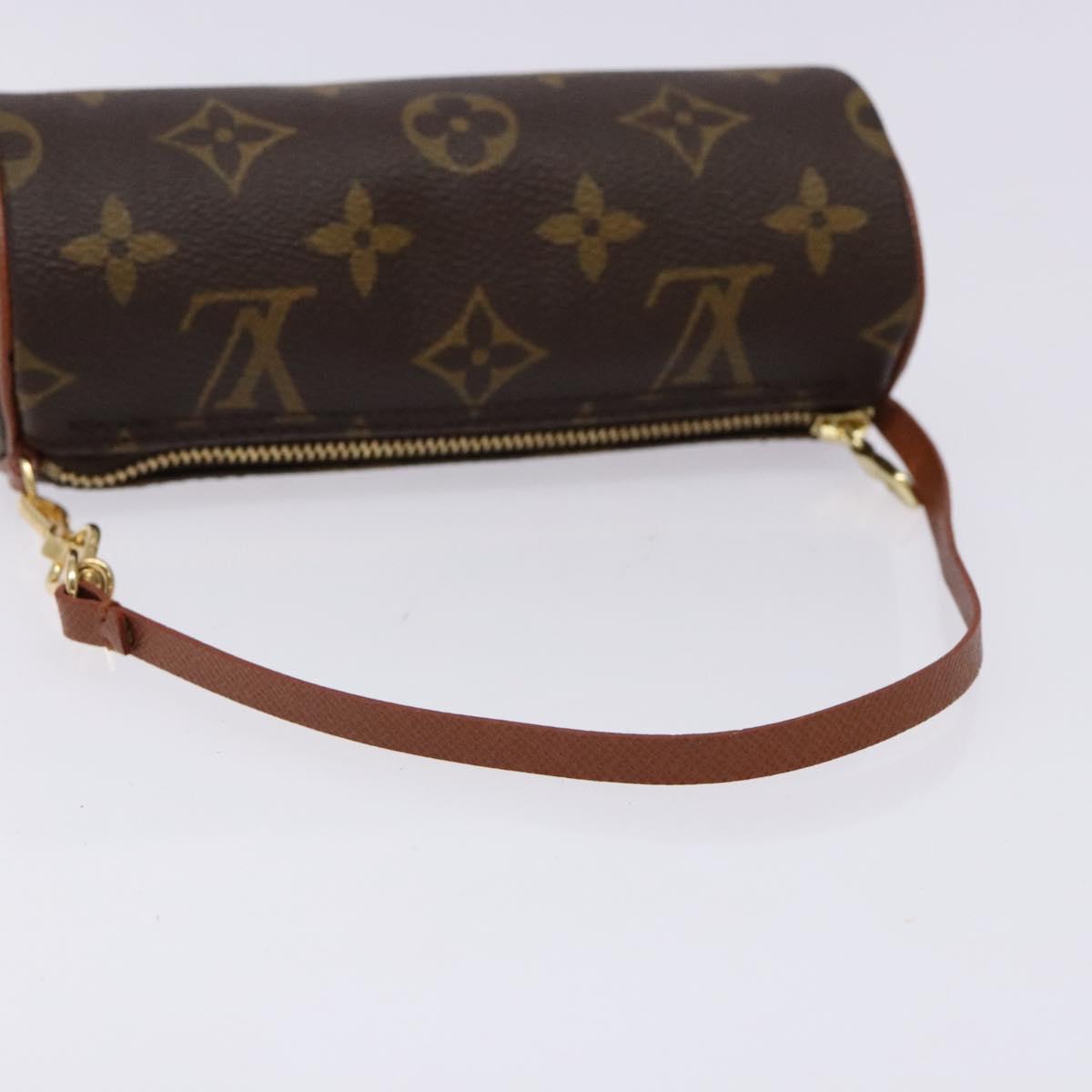 LOUIS VUITTON Monogram Papillon Pouch LV Auth sw1416