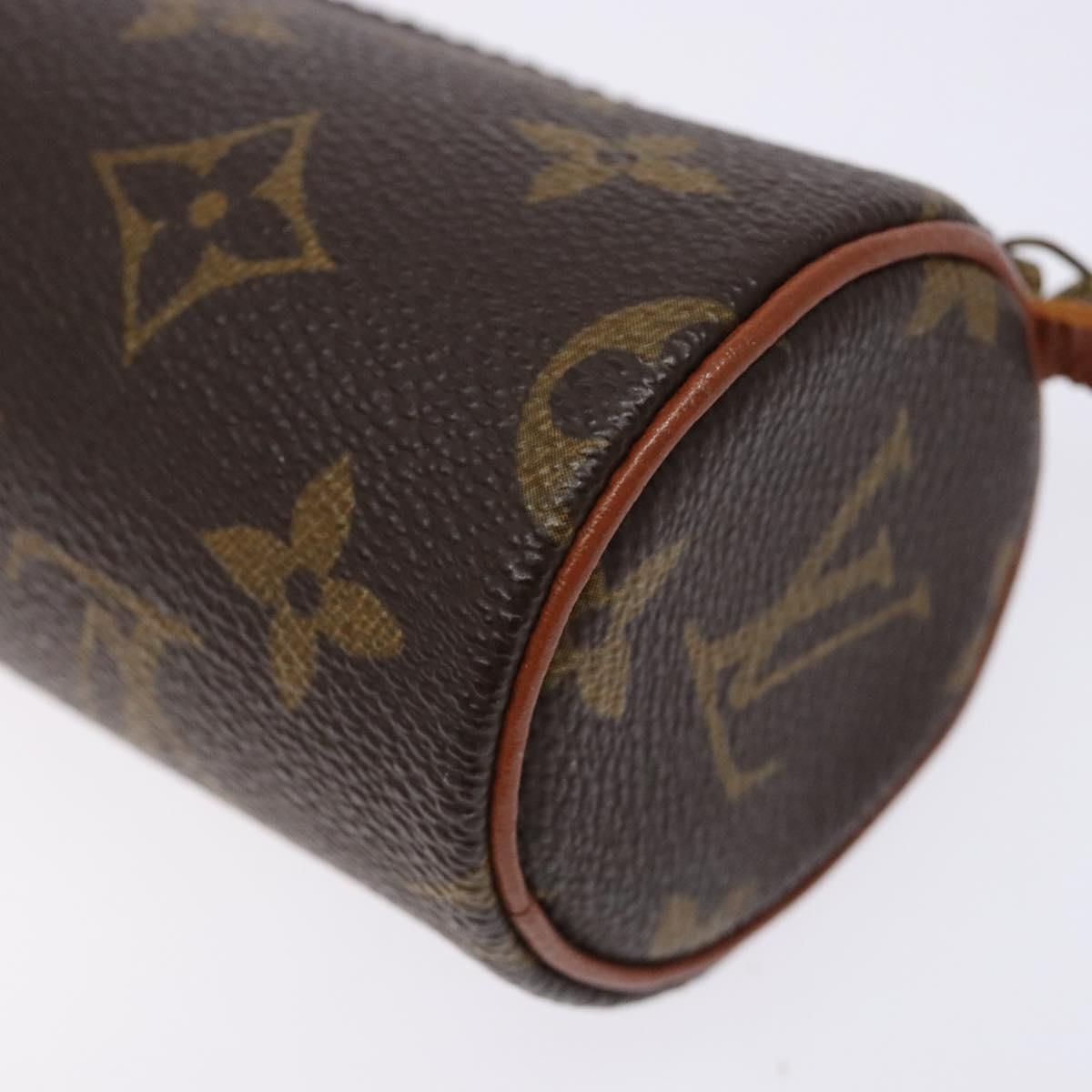 LOUIS VUITTON Monogram Papillon Pouch LV Auth sw1417