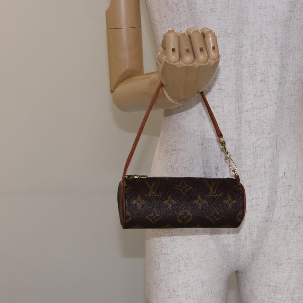 LOUIS VUITTON Monogram Papillon Pouch LV Auth sw1417