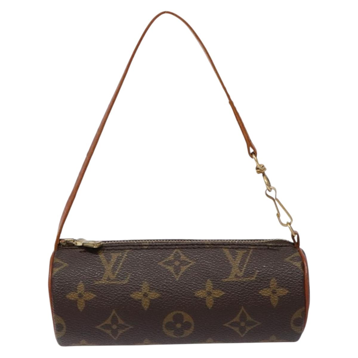LOUIS VUITTON Monogram Papillon Pouch LV Auth sw1417