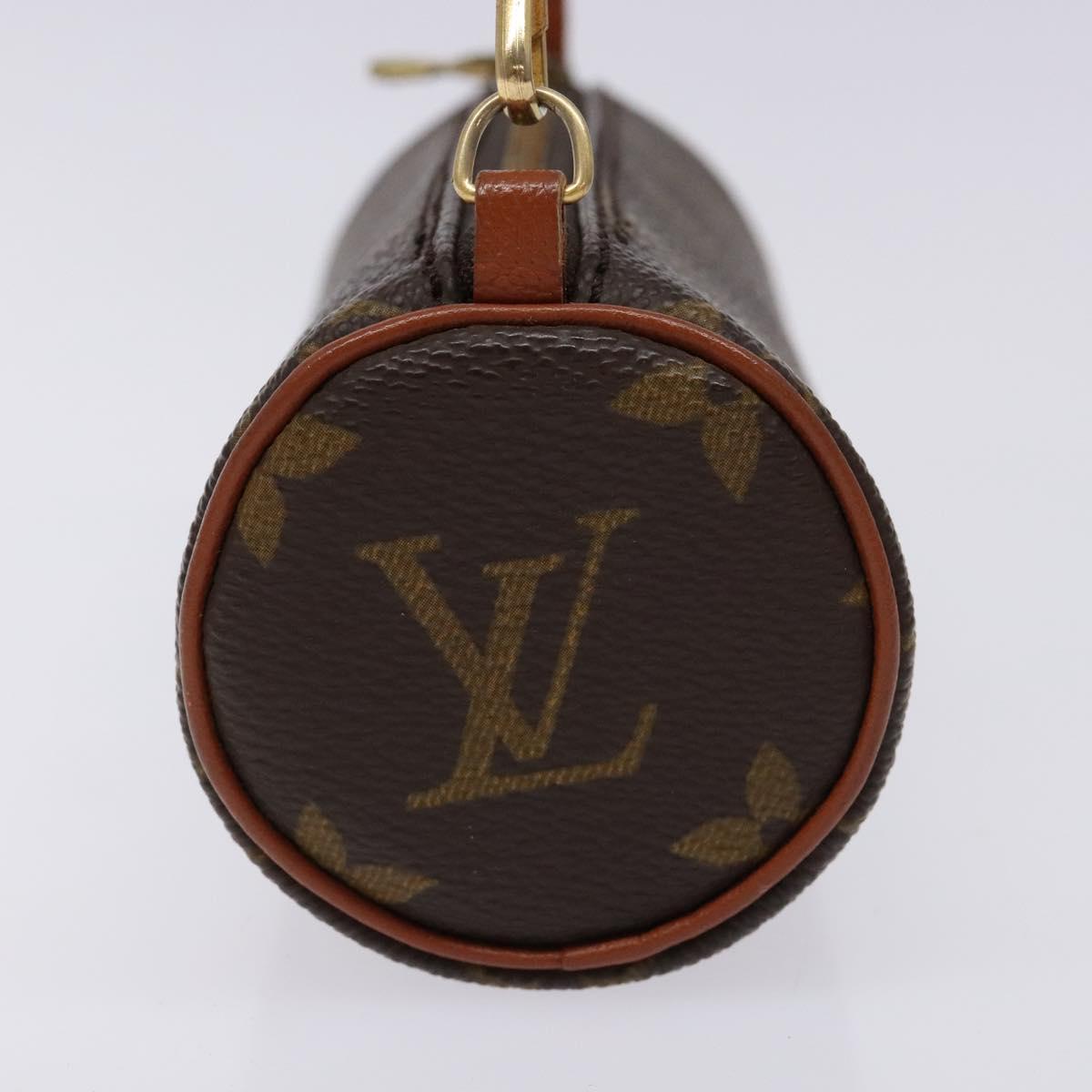 LOUIS VUITTON Monogram Papillon Pouch LV Auth sw1417