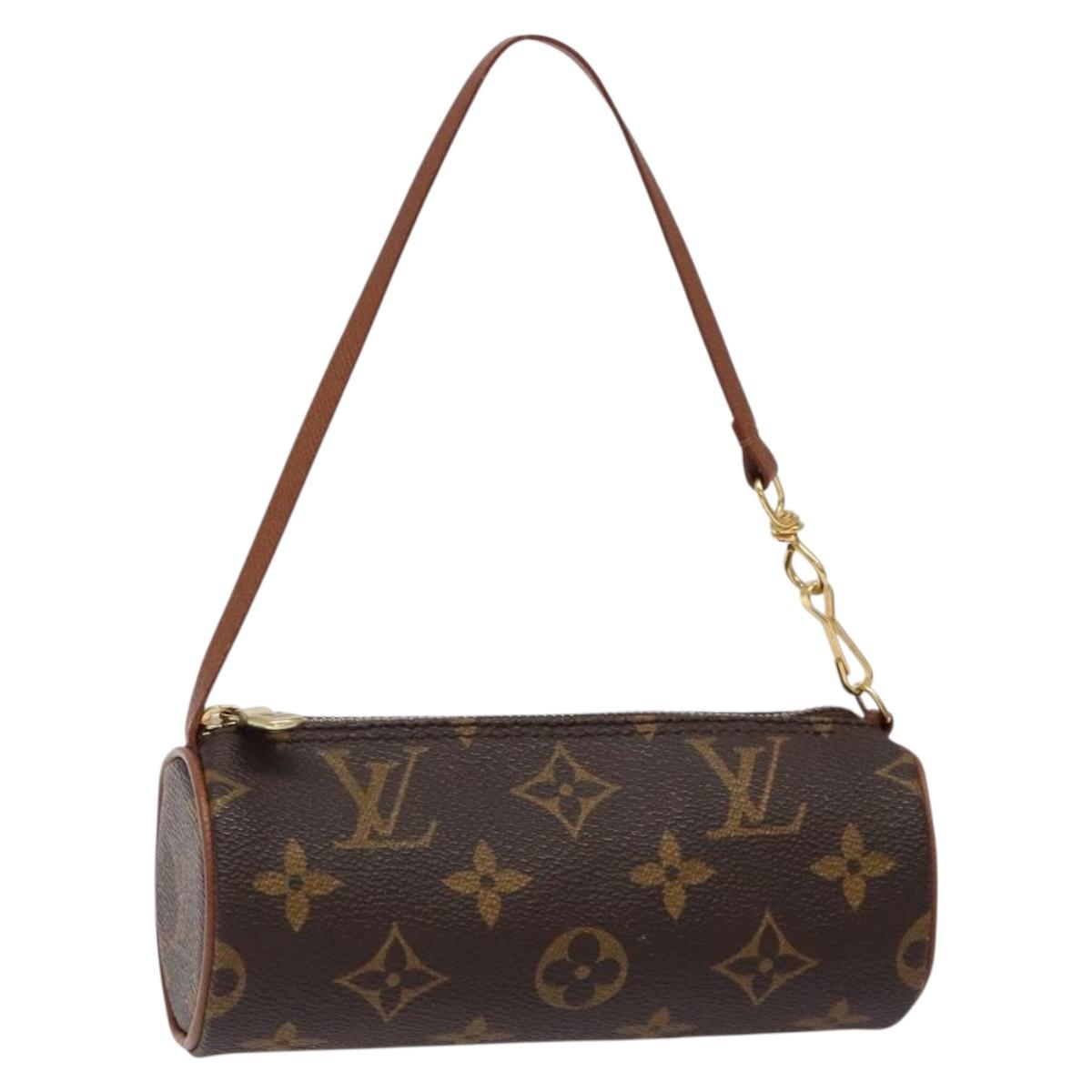 LOUIS VUITTON Monogram Papillon Pouch LV Auth sw1418