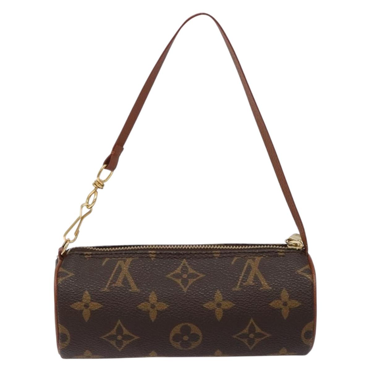 LOUIS VUITTON Monogram Papillon Pouch LV Auth sw1418