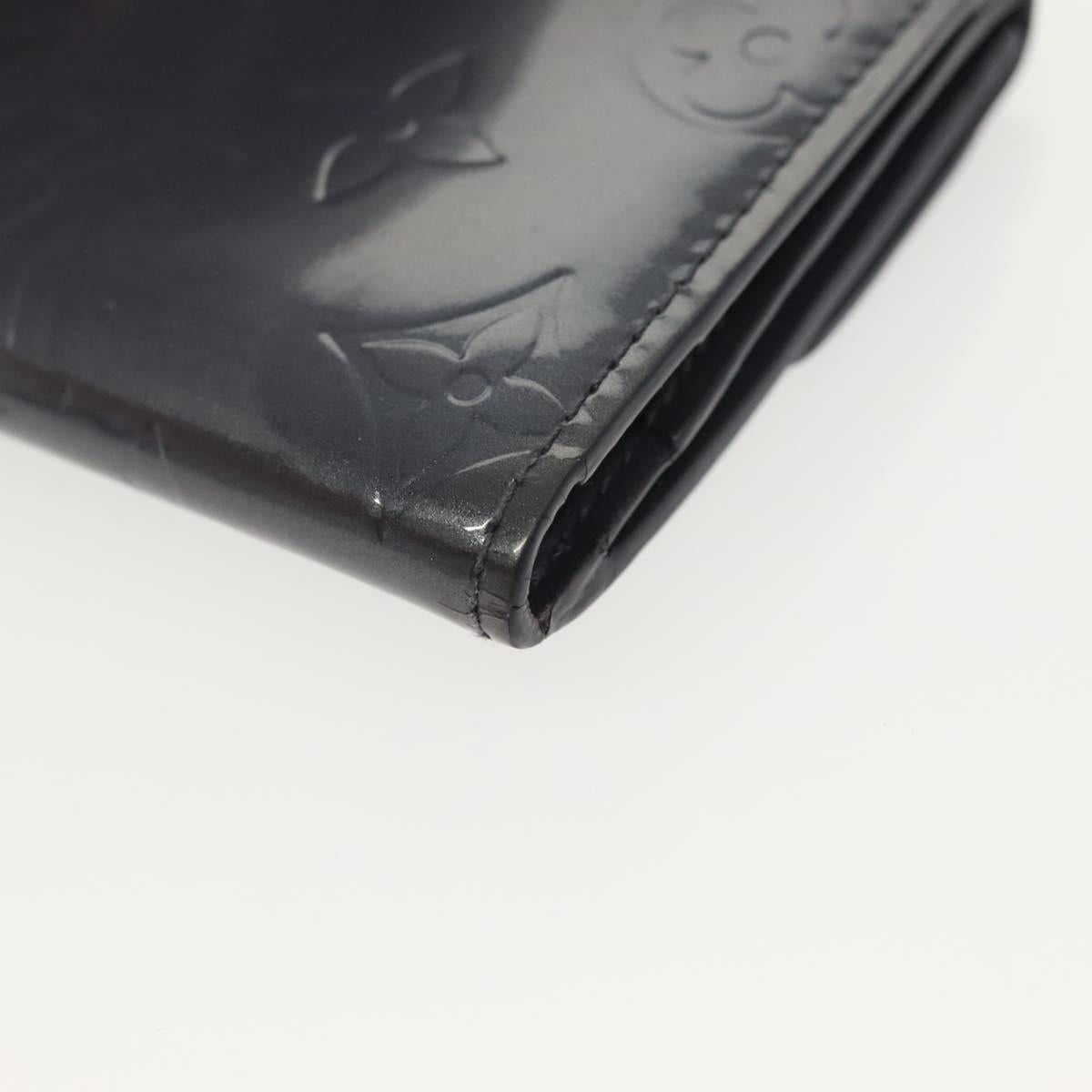 LOUIS VUITTON Monogram Vernis Ludlow Coin Purse Indigo M91356 LV Auth sw1431