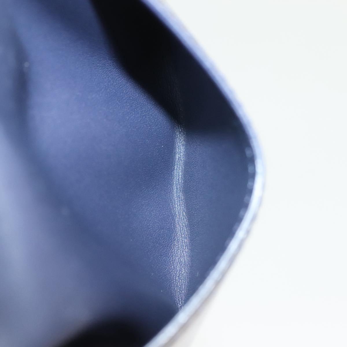 LOUIS VUITTON Monogram Vernis Ludlow Coin Purse Indigo M91356 LV Auth sw1431