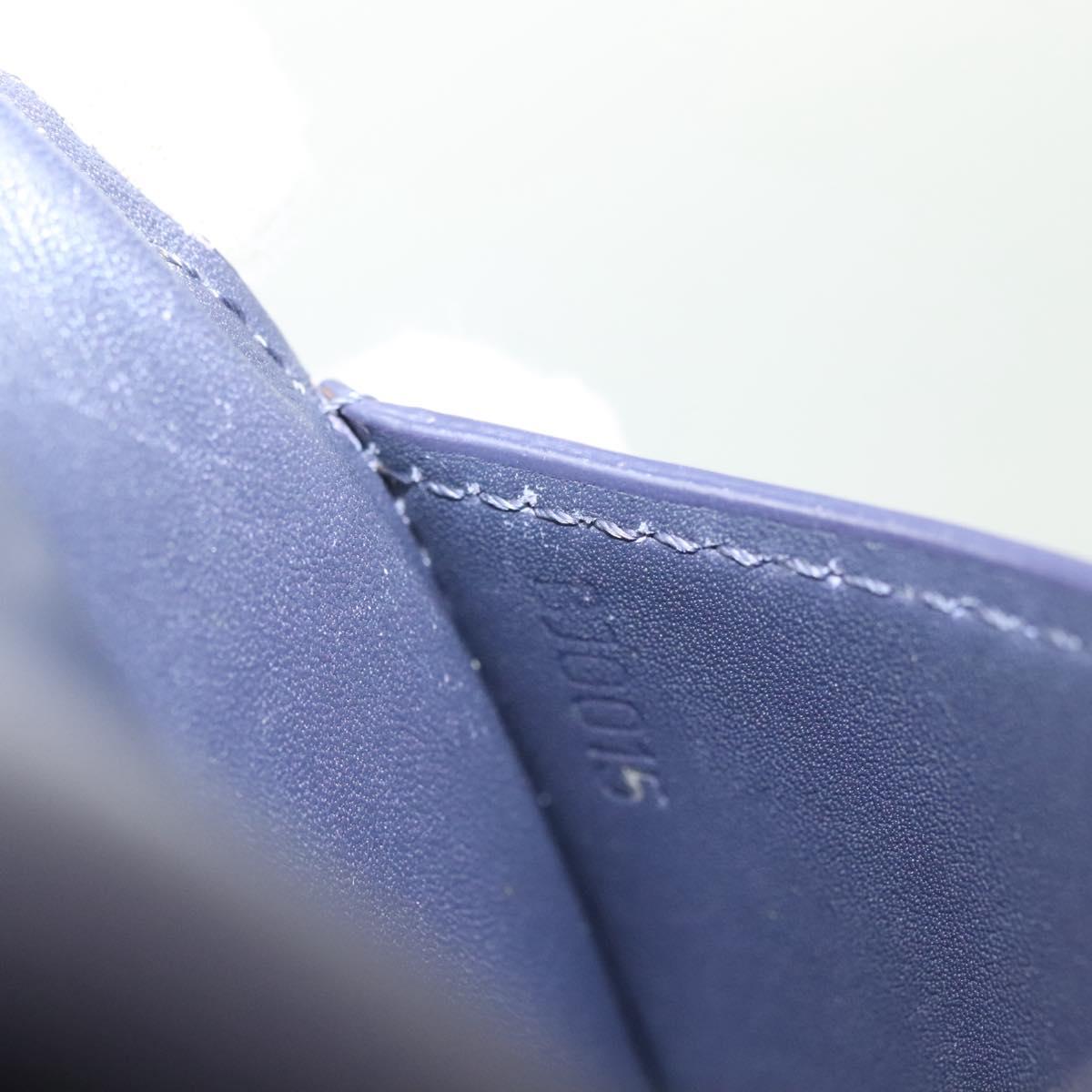 LOUIS VUITTON Monogram Vernis Ludlow Coin Purse Indigo M91356 LV Auth sw1431