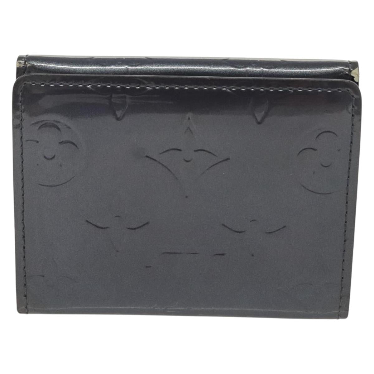 LOUIS VUITTON Monogram Vernis Ludlow Coin Purse Indigo M91356 LV Auth sw1431