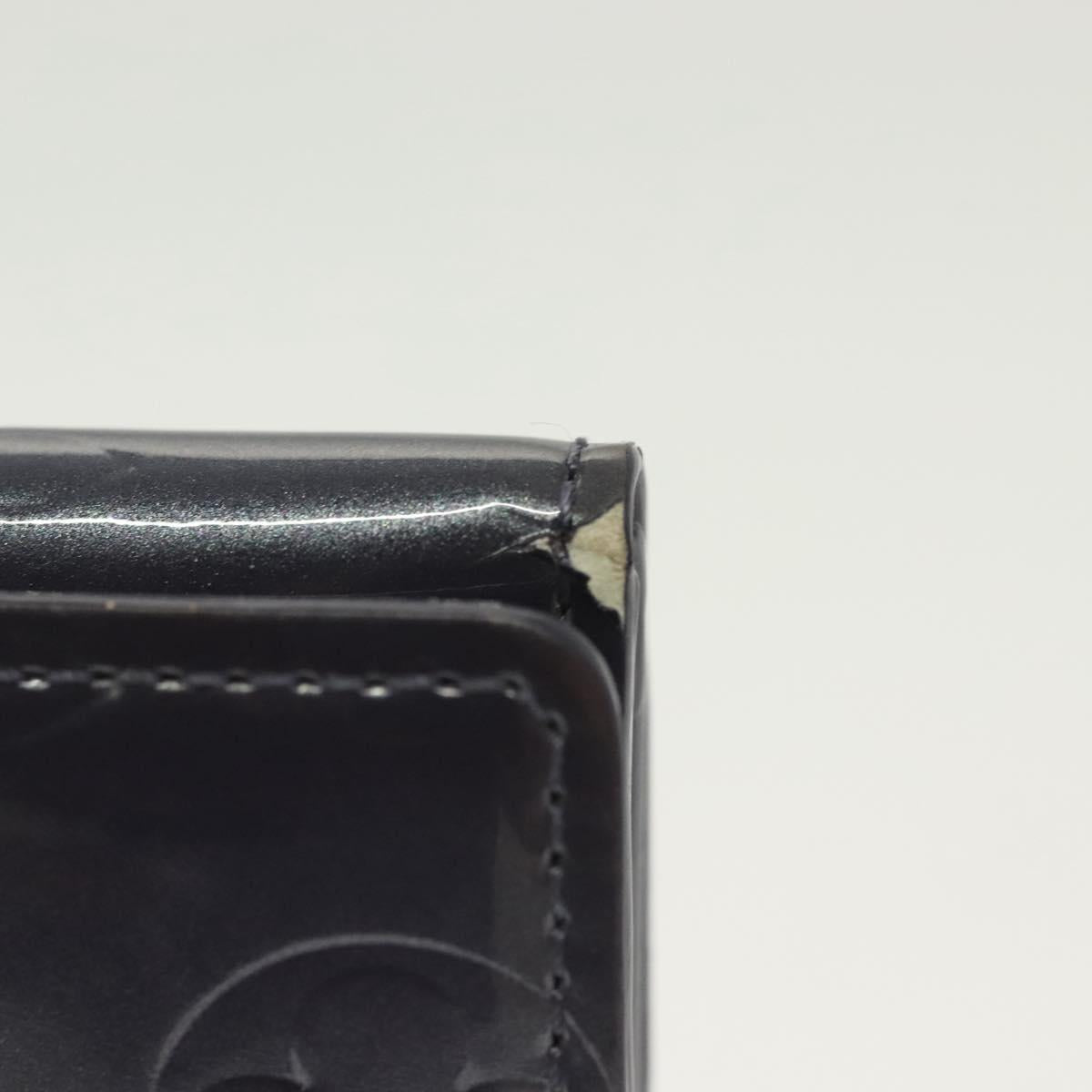 LOUIS VUITTON Monogram Vernis Ludlow Coin Purse Indigo M91356 LV Auth sw1431