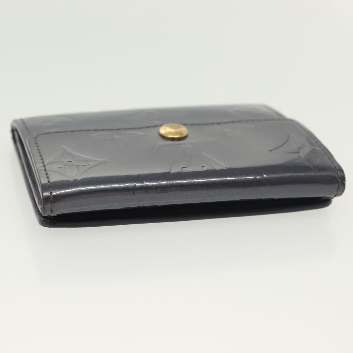 LOUIS VUITTON Monogram Vernis Ludlow Coin Purse Indigo M91356 LV Auth sw1431