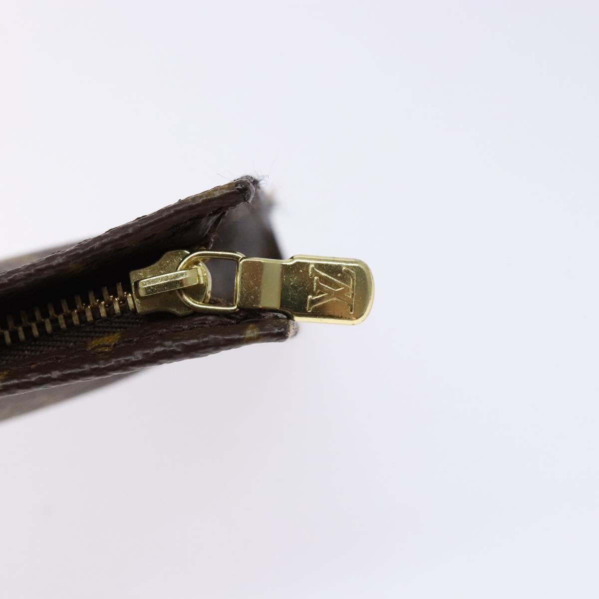 LOUIS VUITTON Monogram Bucket PM Accessory Pouch LV Auth sw1440