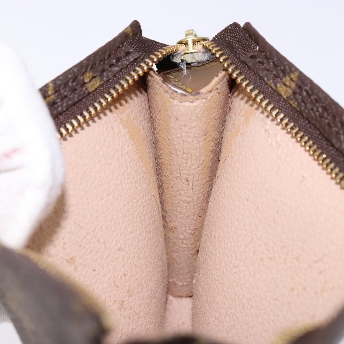 LOUIS VUITTON Monogram Bucket PM Accessory Pouch LV Auth sw1440