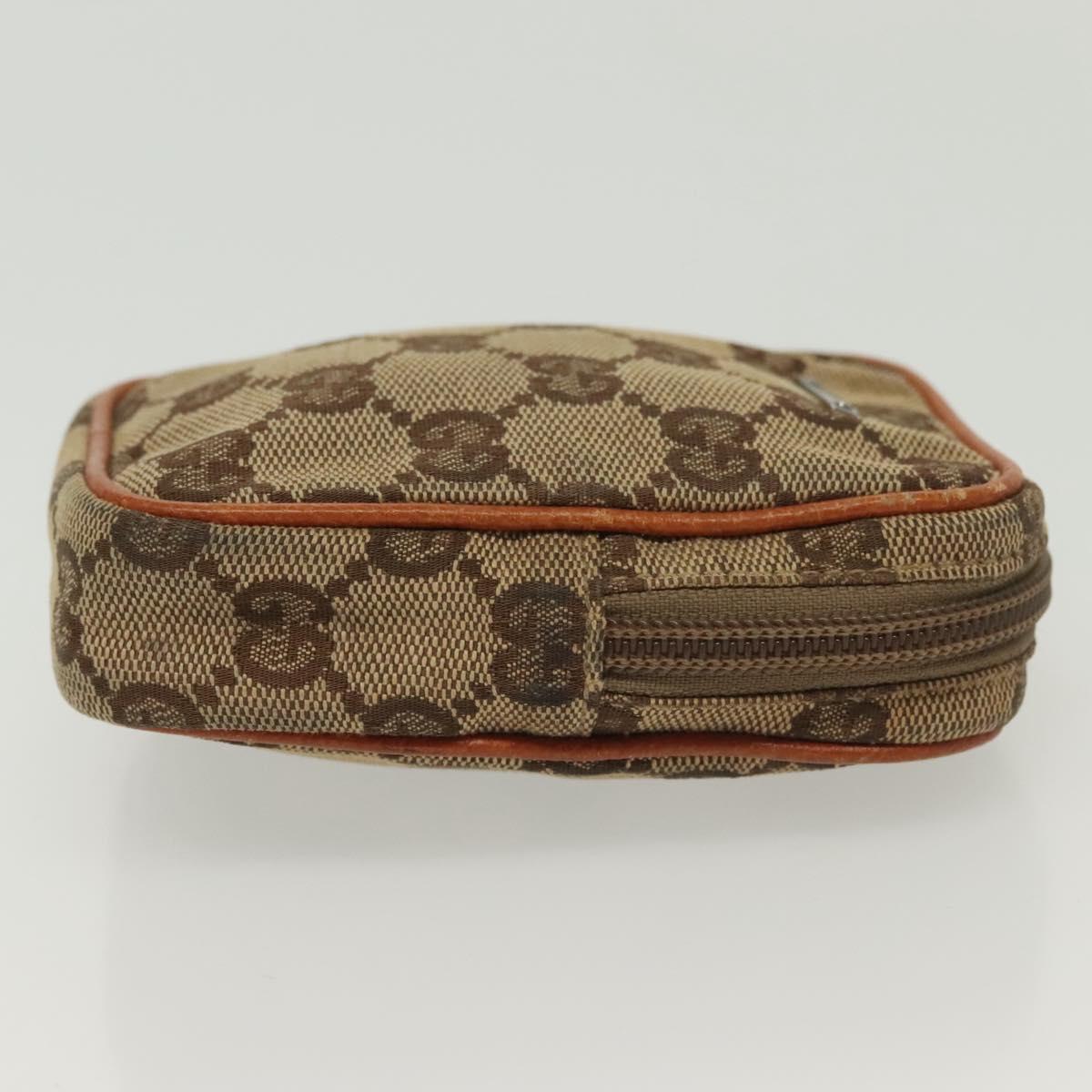 GUCCI GG Canvas Pouch 2Set Beige Auth sw1445