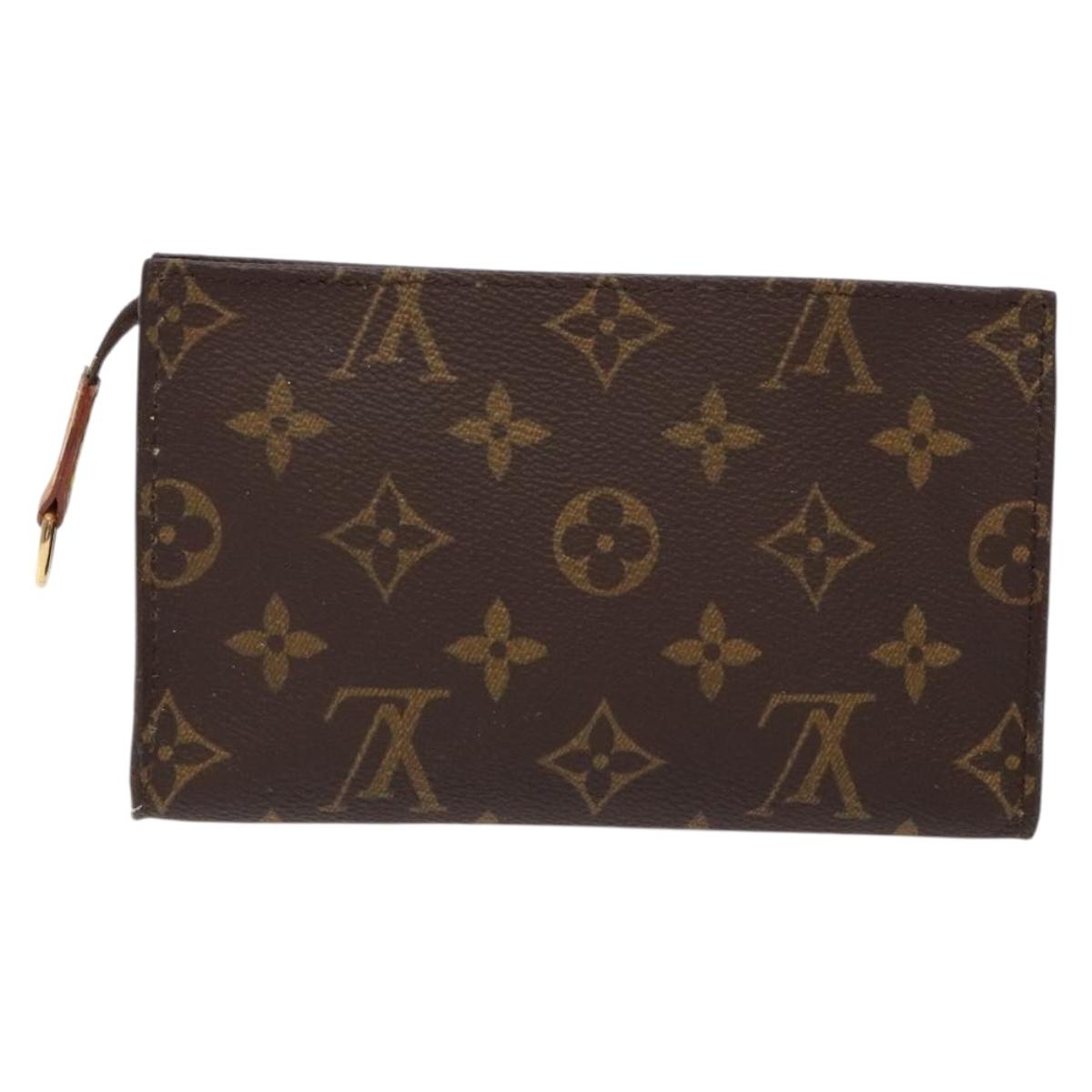LOUIS VUITTON Monogram Bucket PM Accessory Pouch LV Auth sw1447