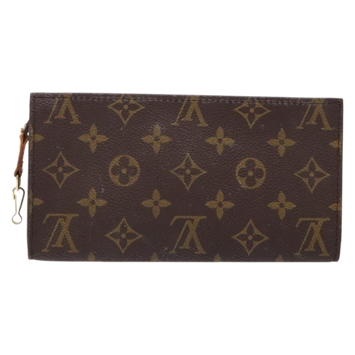LOUIS VUITTON Monogram Bucket GM Accessory Pouch LV Auth sw1448