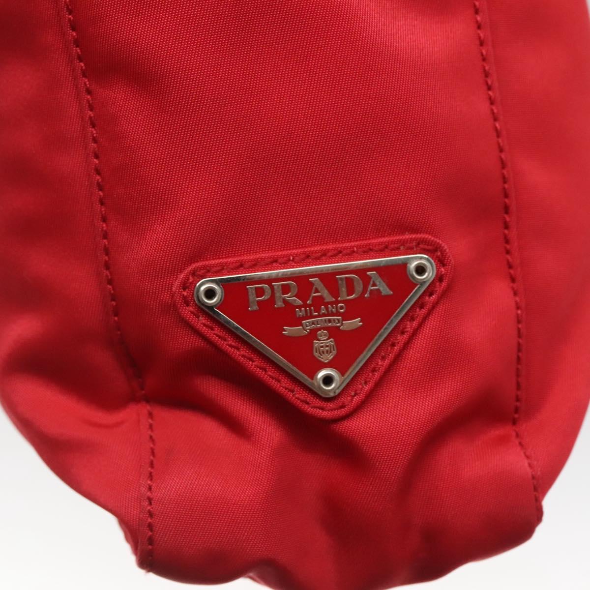 PRADA Tote Bag Nylon Red Auth SW1454