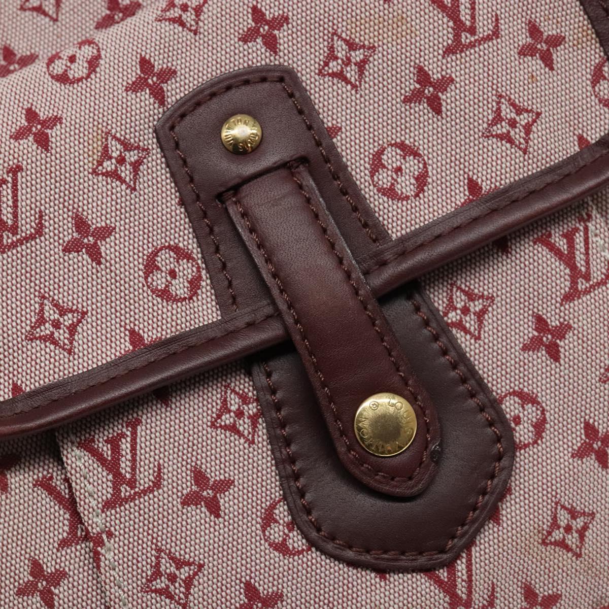 LOUIS VUITTON Monogram Mini Besace Mary Kate Bag Red M92321 LV Auth SW1479