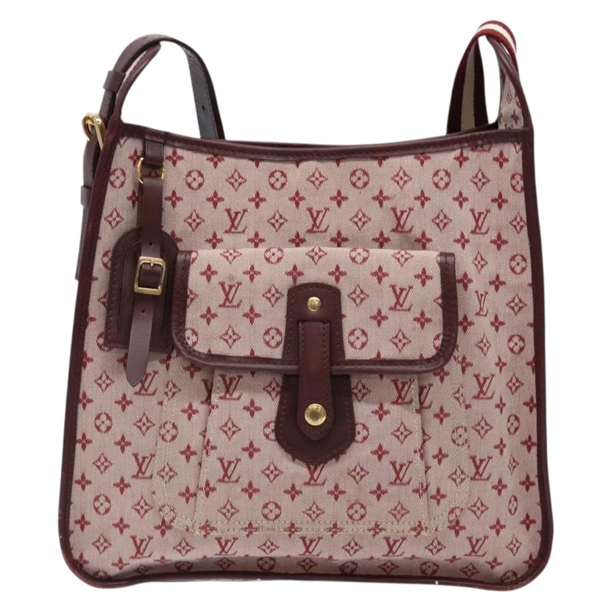 LOUIS VUITTON Monogram Mini Besace Mary Kate Bag Red M92321 LV Auth SW1479