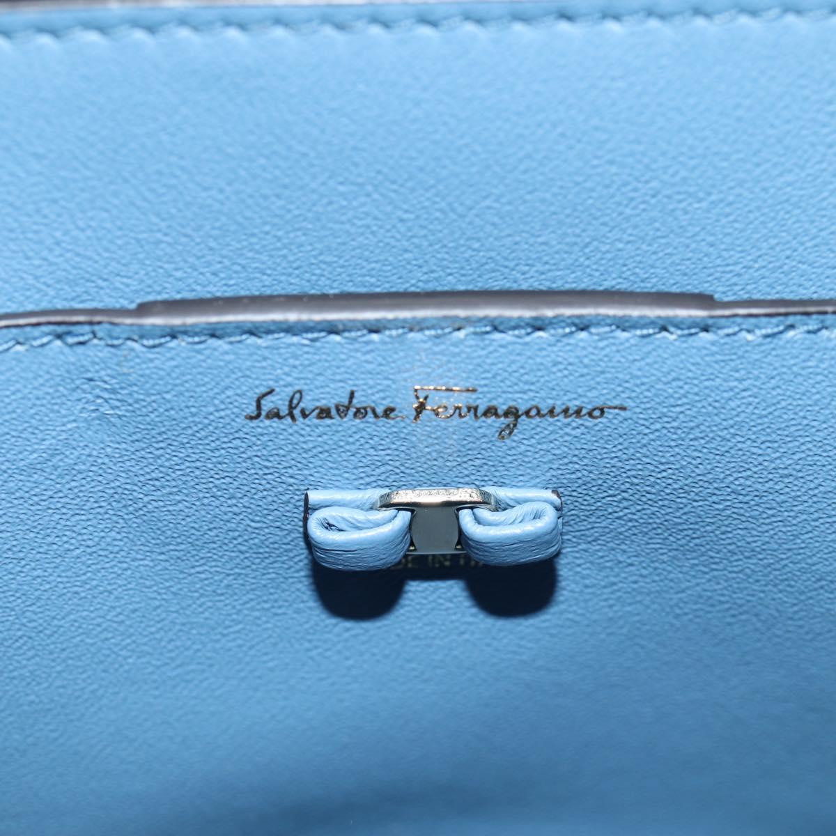 Salvatore Ferragamo Vala Hand Bag Leather 2way Multicolor Auth SW1489V
