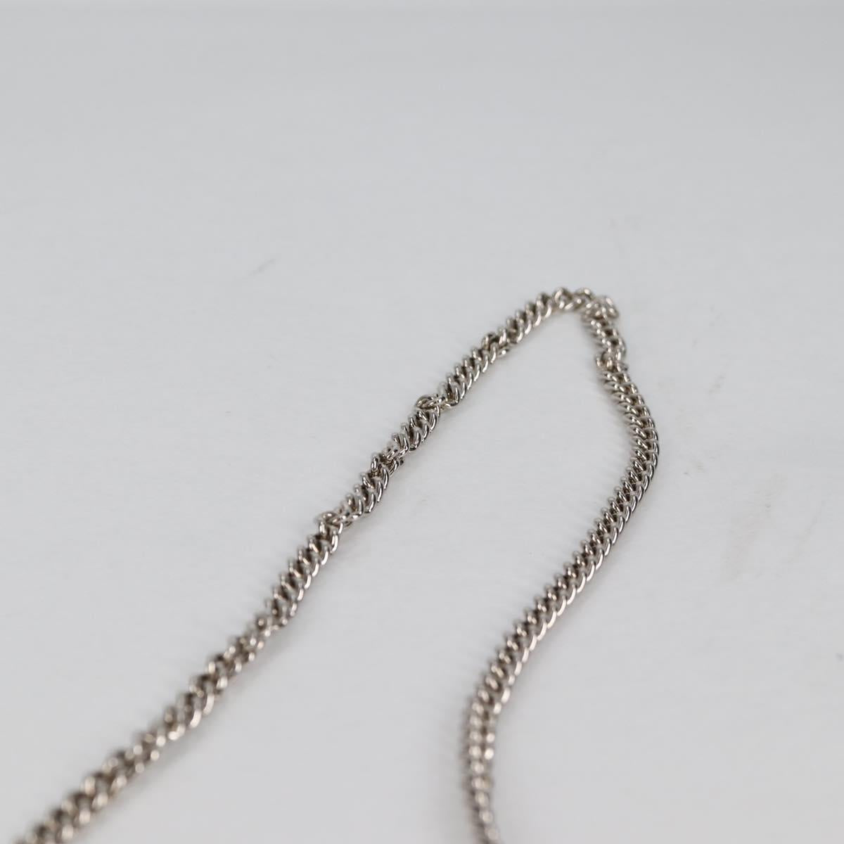 PRADA Chain Phone Case Leather Pink Silver Auth SW1495V