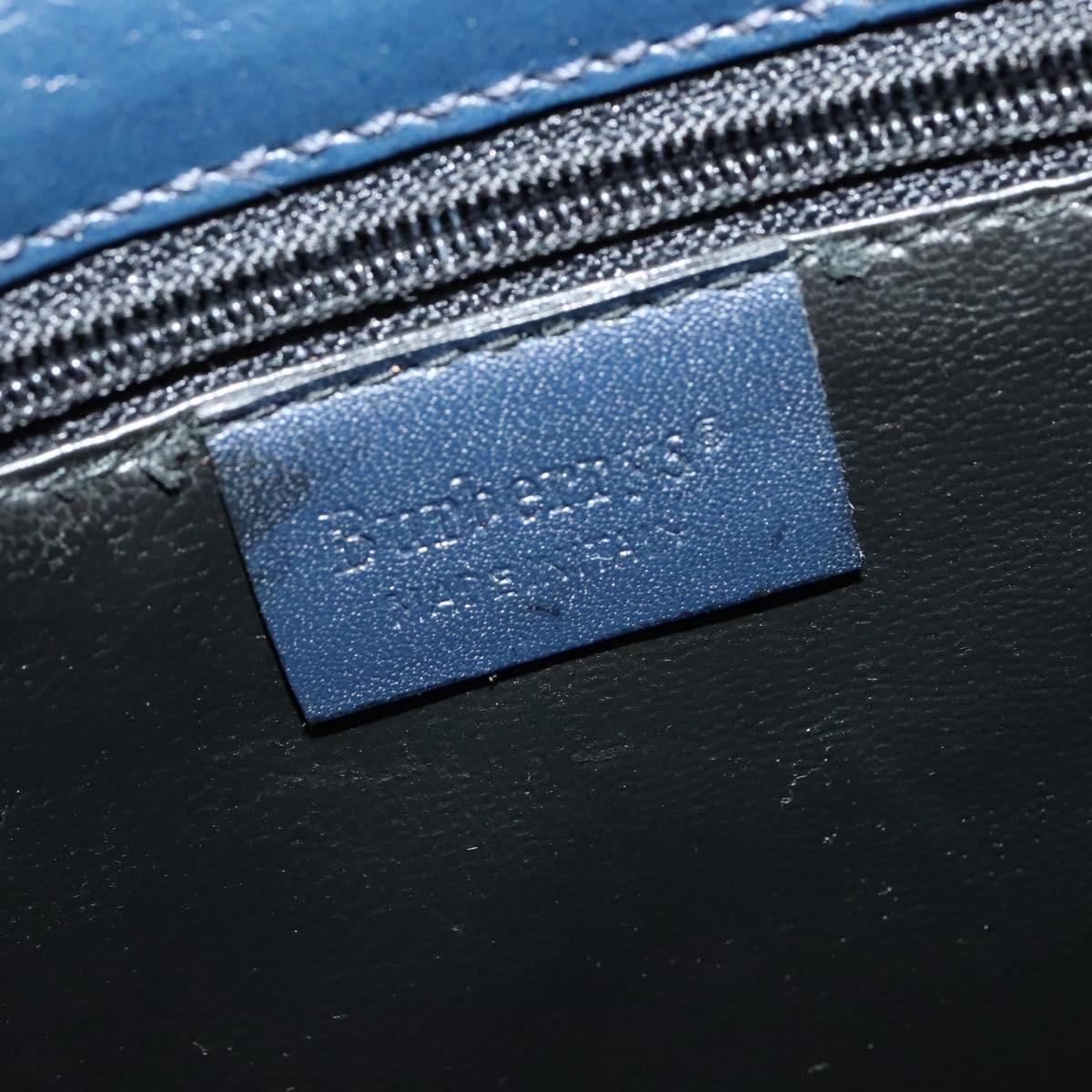 Burberrys Shoulder Bag Canvas Navy Gold Auth SW1499