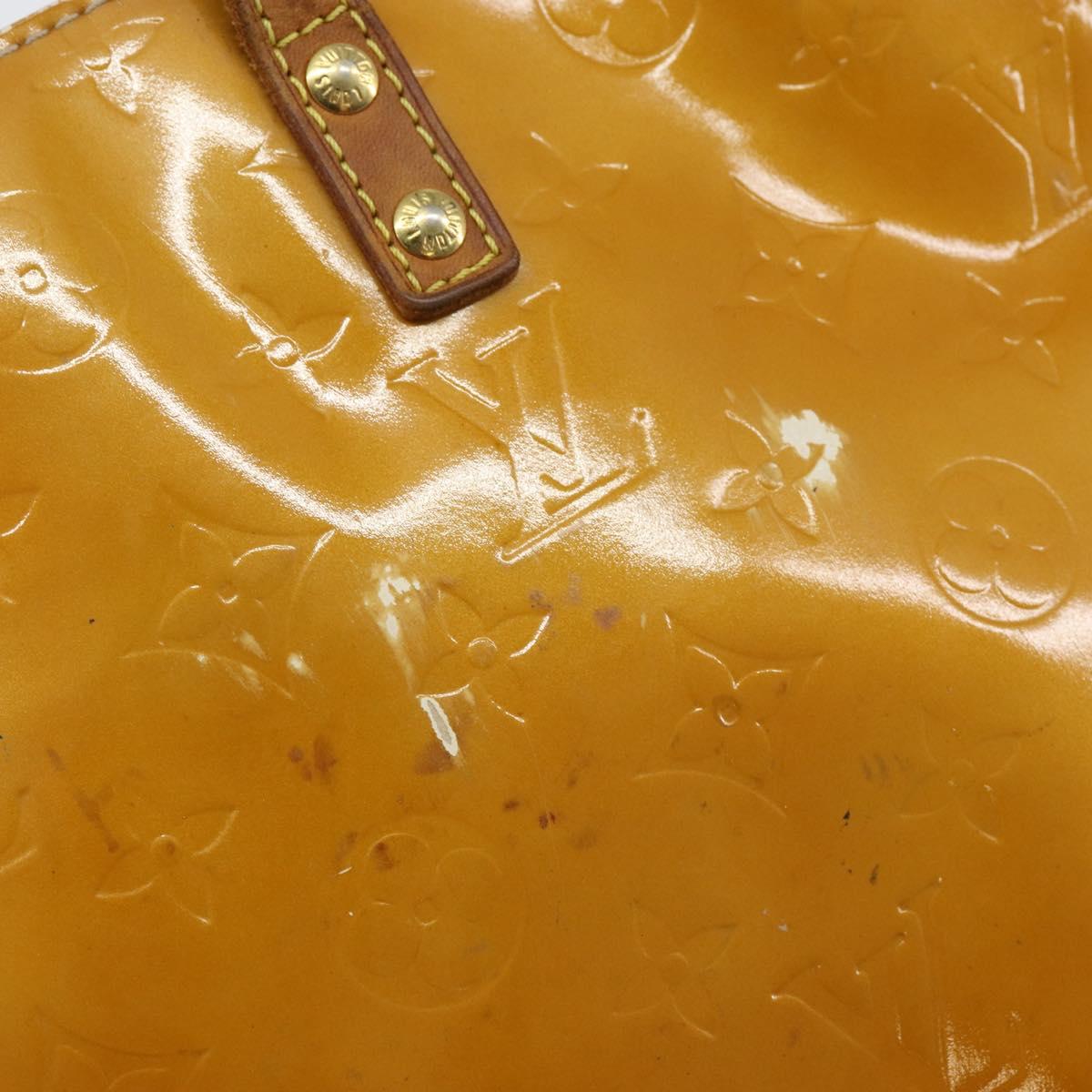LOUIS VUITTON Monogram Vernis Reade PM Hand Bag Beige M91334 LV Auth SW1514