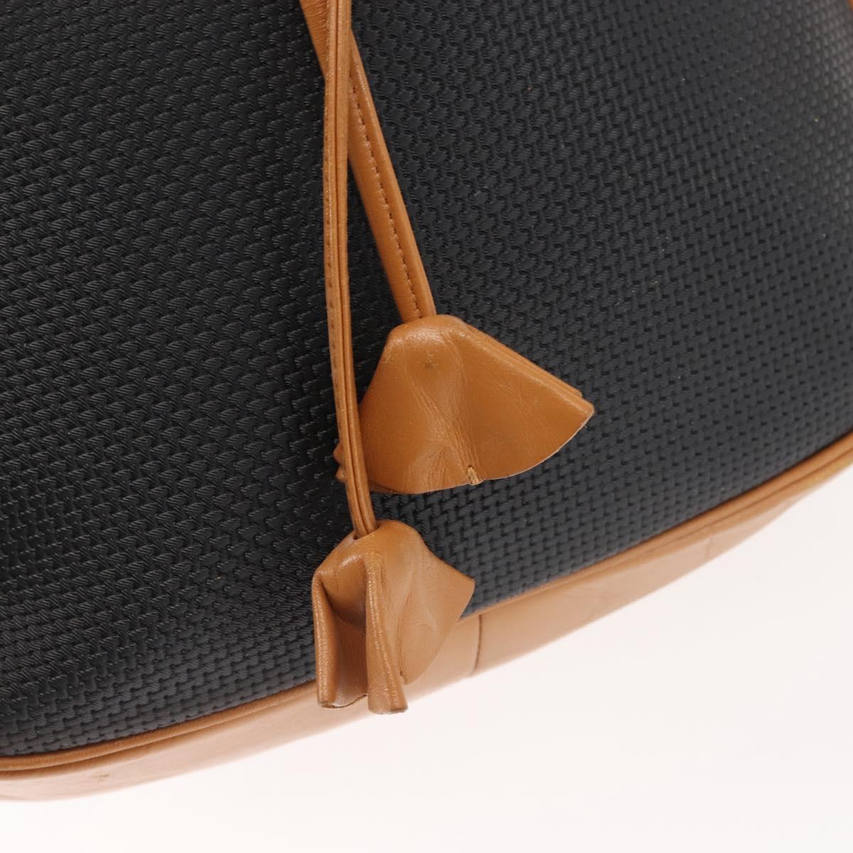 SAINT LAURENT Shoulder Bag PVC Leather Black Auth SW1561