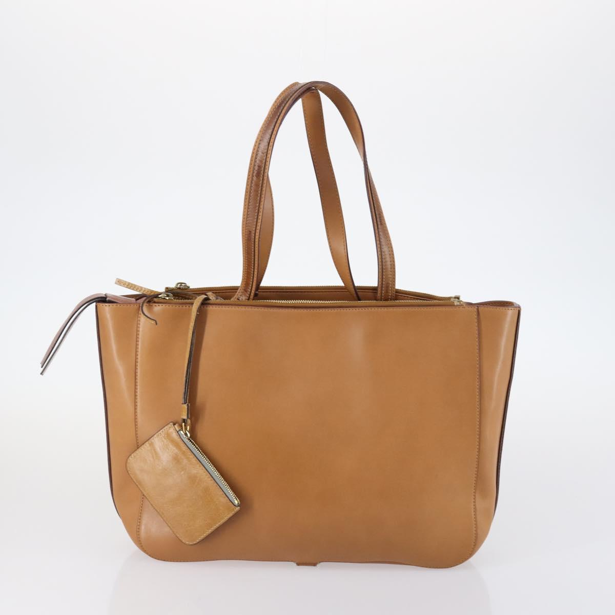 Chloe Gucci Hand Bag Leather 2Set Brown Auth SW1566