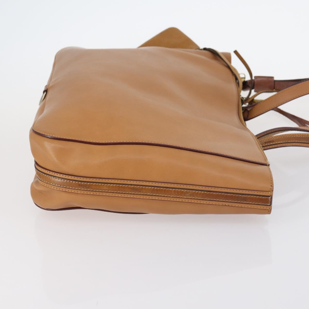 Chloe Gucci Hand Bag Leather 2Set Brown Auth SW1566