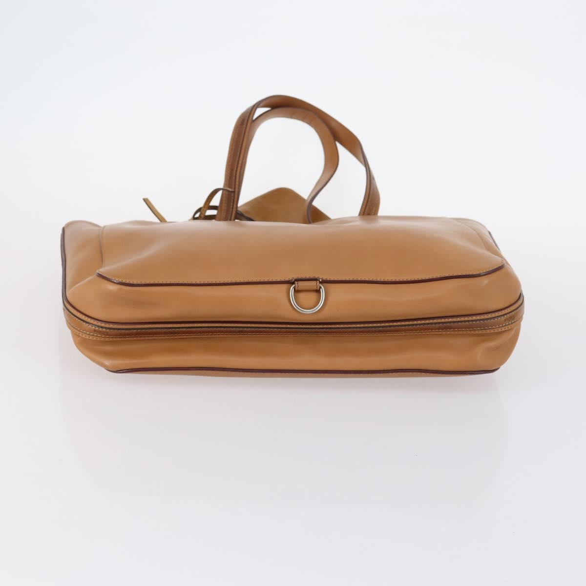 Chloe Gucci Hand Bag Leather 2Set Brown Auth SW1566