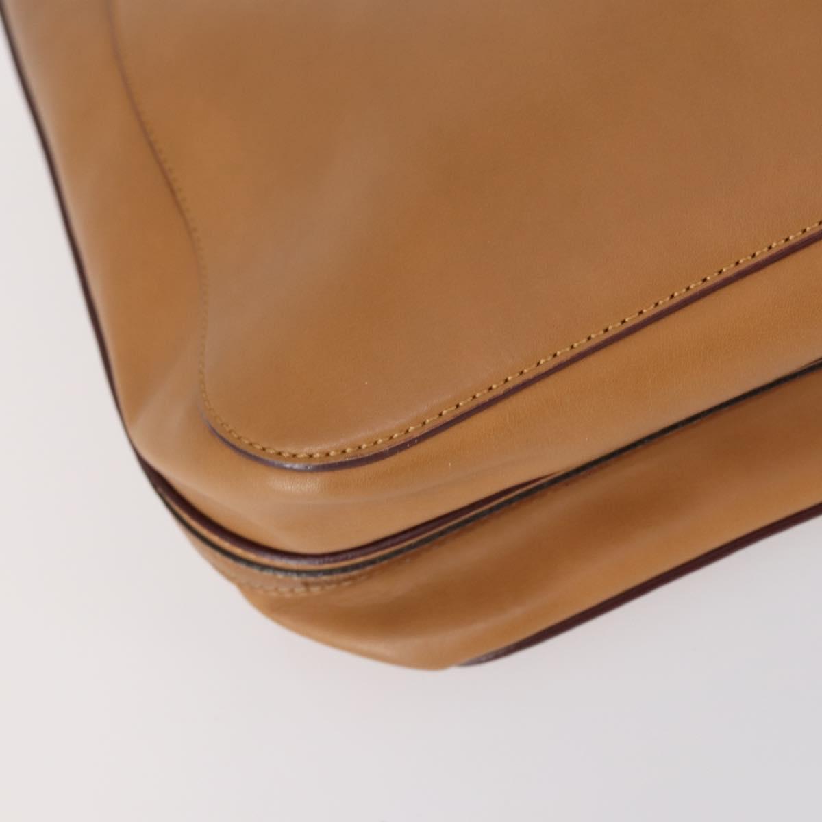 Chloe Gucci Hand Bag Leather 2Set Brown Auth SW1566