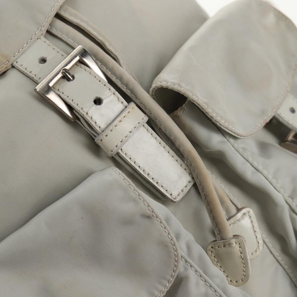PRADA Backpack Nylon Gray Auth sw1586