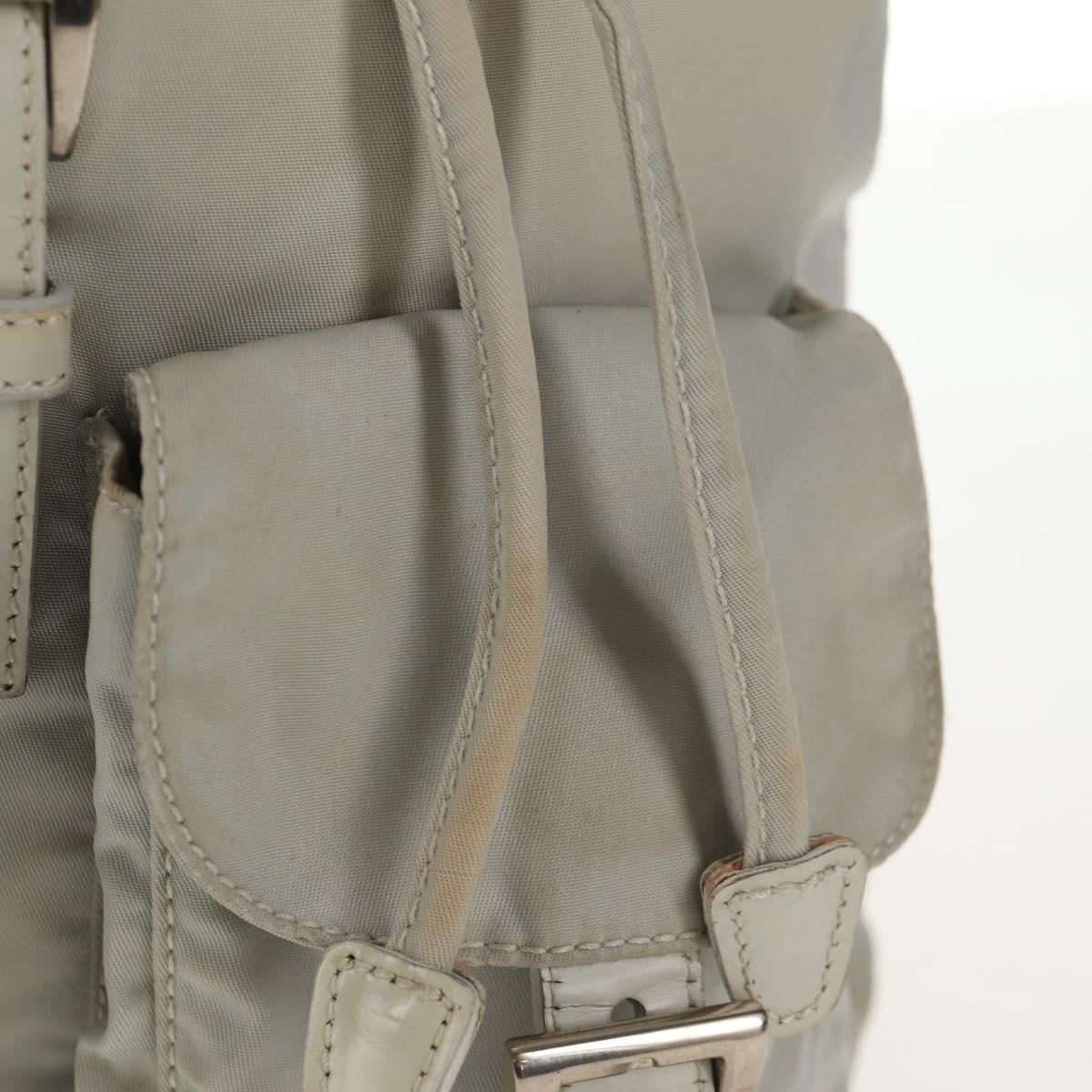 PRADA Backpack Nylon Gray Auth sw1586