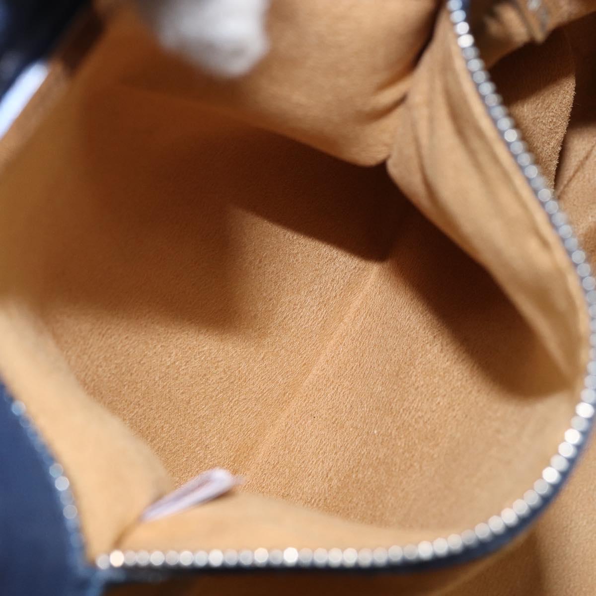 Jimmy Choo Studs Tote Bag Coated Canvas Blue Auth sw1589