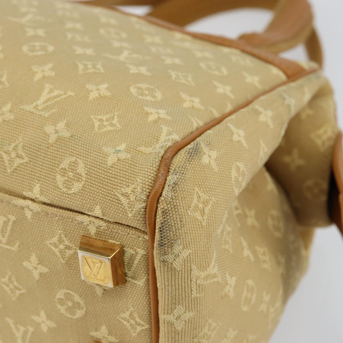 LOUIS VUITTON Monogram Mini Josephine PM Hand Bag Beige M92416 LV Auth sw1599