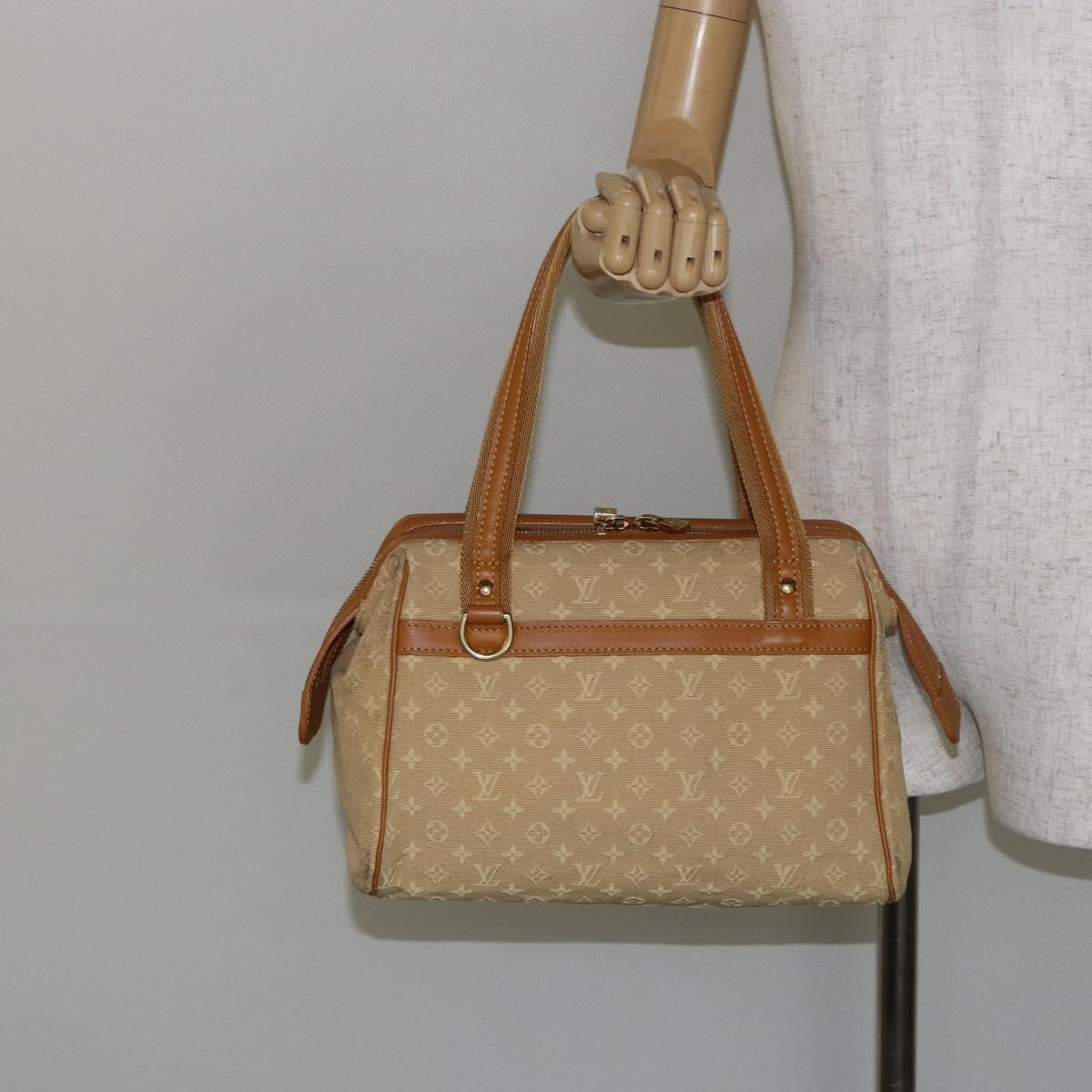 LOUIS VUITTON Monogram Mini Josephine PM Hand Bag Beige M92416 LV Auth sw1599