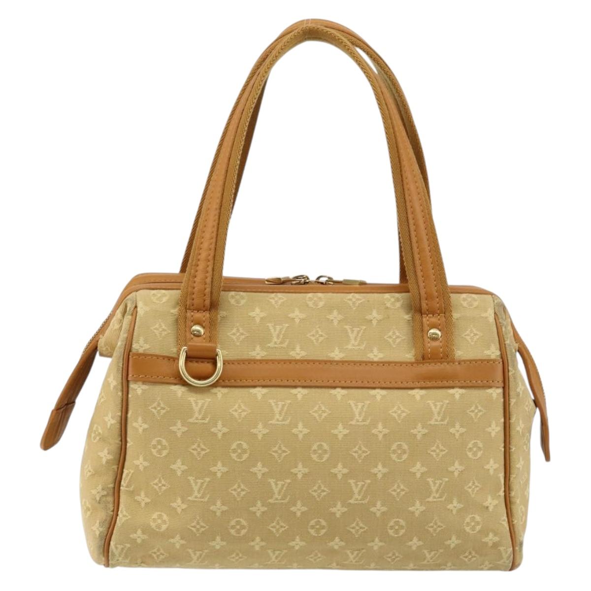 LOUIS VUITTON Monogram Mini Josephine PM Hand Bag Beige M92416 LV Auth sw1599