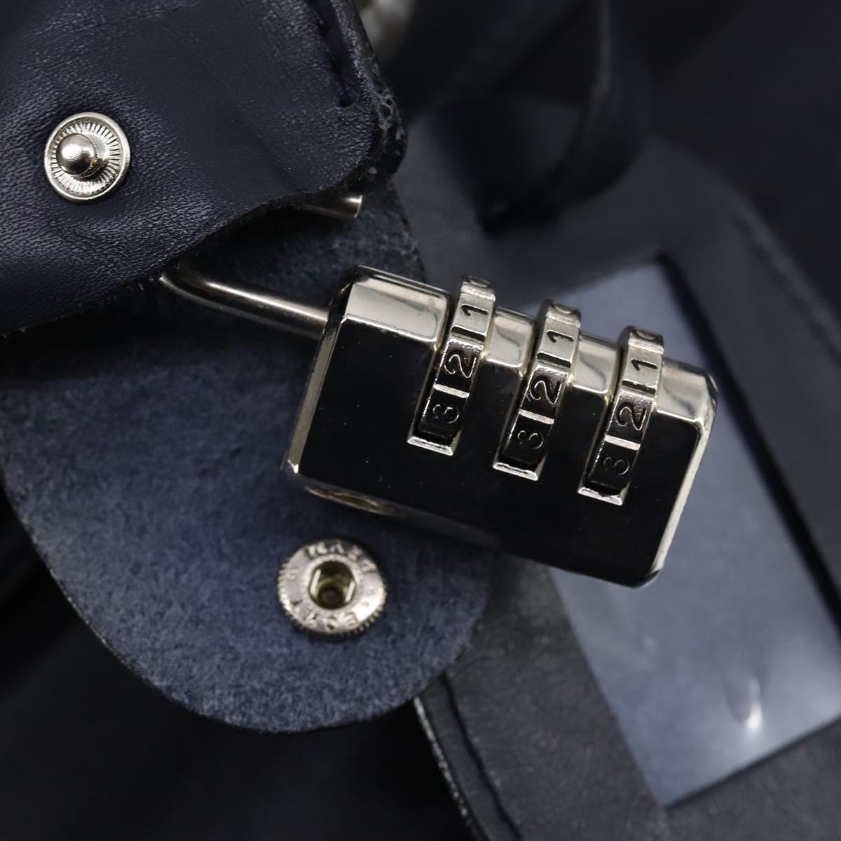 GUCCI travel Boston Bag Coated Canvas Navy Auth sw1600